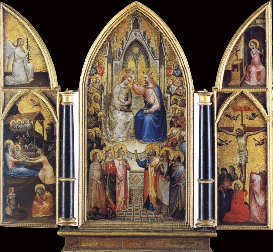 The Coronation of the Virgin among saints and Angels